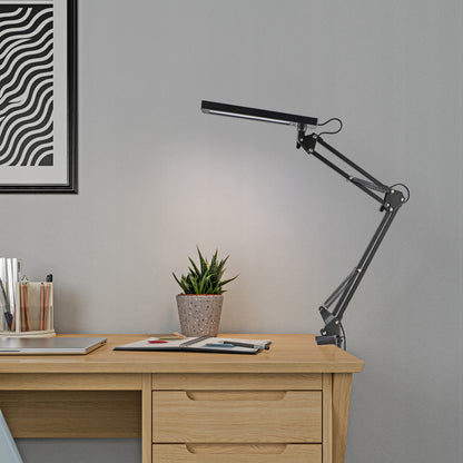 LED stolní lampa, nastavitelná, s klipsem