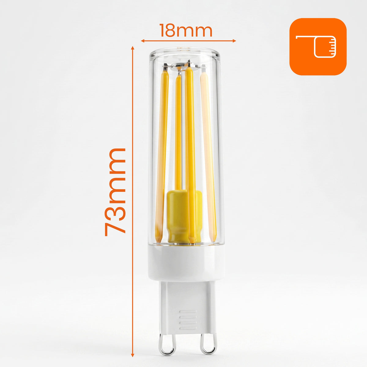 Bílá LED žárovka G9 6 W, 900 lm, 4000 K – neutrální bílá