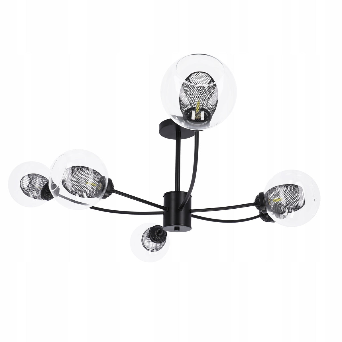 Černé LED závěsné svítidlo