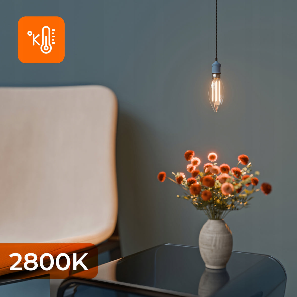 LED žárovka E14 7 W, 1000 lm, 2800 K – teplá bílá