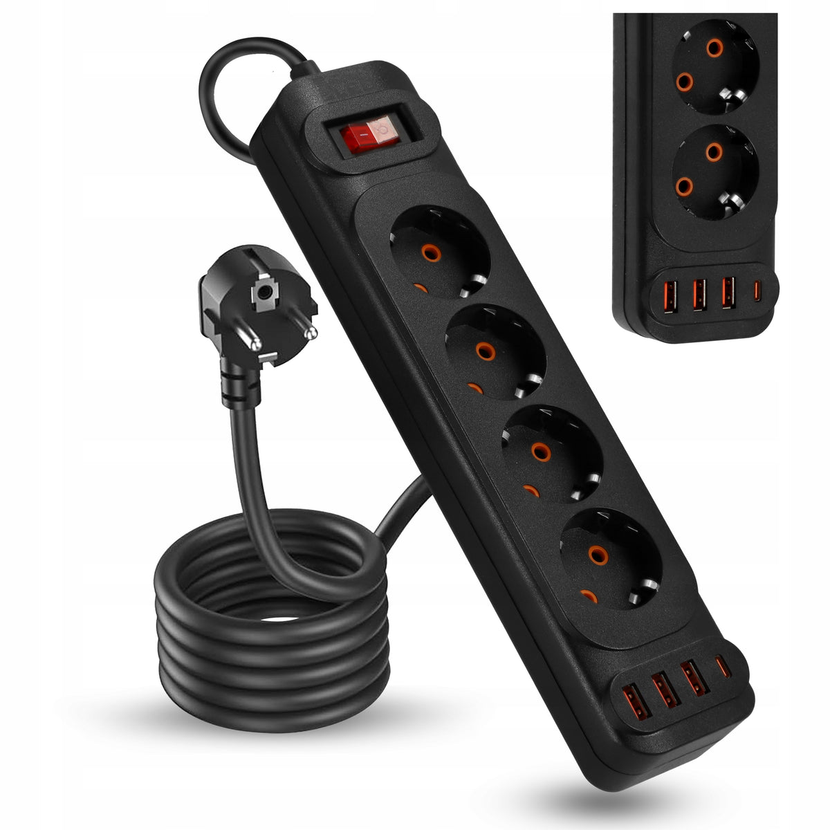 Prodlužovací kabel 230 V, 5 m, USB