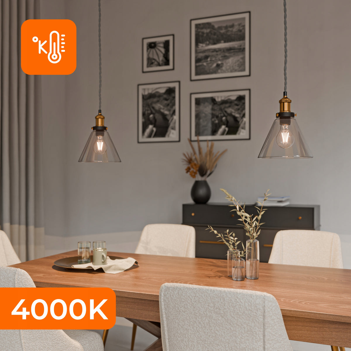 LED žárovka E27 6 W, 660 lm, 4000 K – neutrální bílá