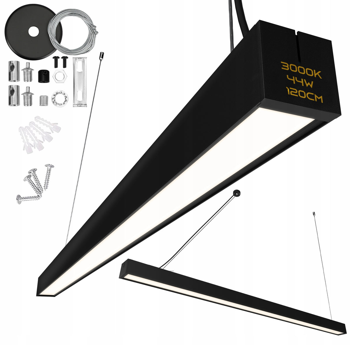 Kancelářské lineární LED svítidlo 44 W, 120 cm