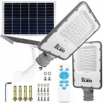 Solární pouliční svítidlo 100 W, 2800 lm, IP65