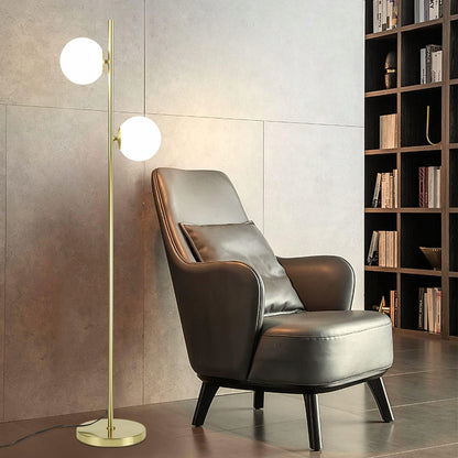 Zlatá stojací lampa G9