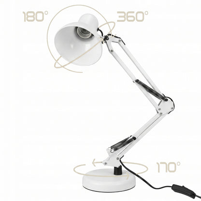 Stolní lampa E27 230 V, nastavitelná, s klipsem