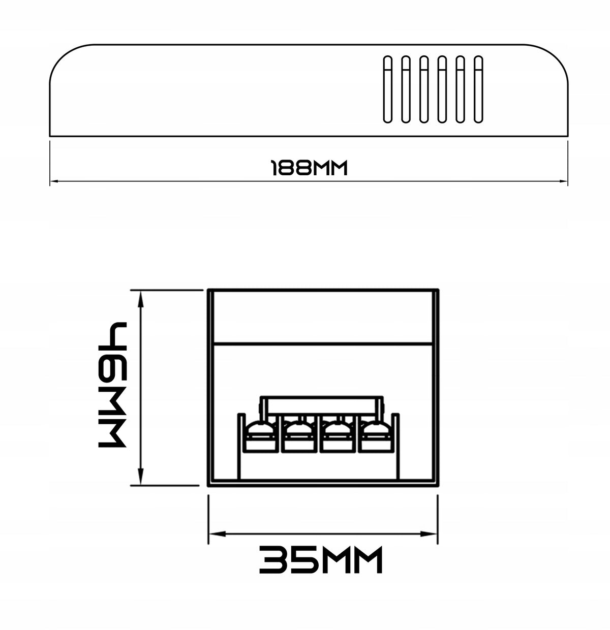 LED napájecí zdroj 24 V, 100 W