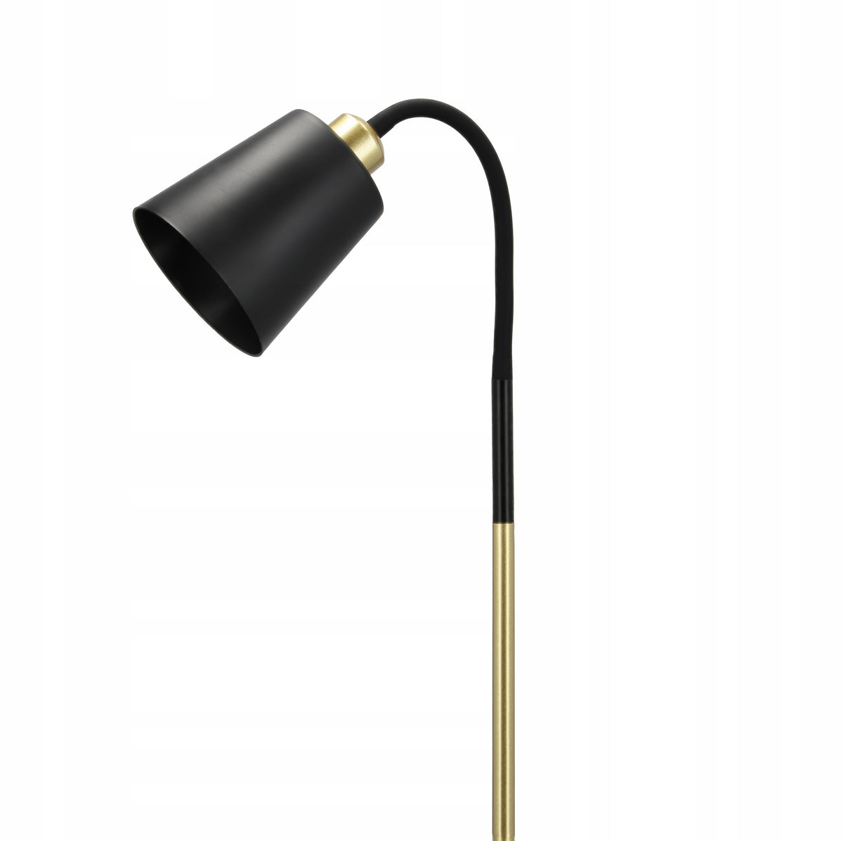 Černá stojací lampa E27, nastavitelná