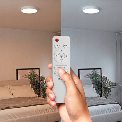 Bílé kulaté stropní LED svítidlo 48 W, 4800 lm, 50 cm, stmívatelné, CCT