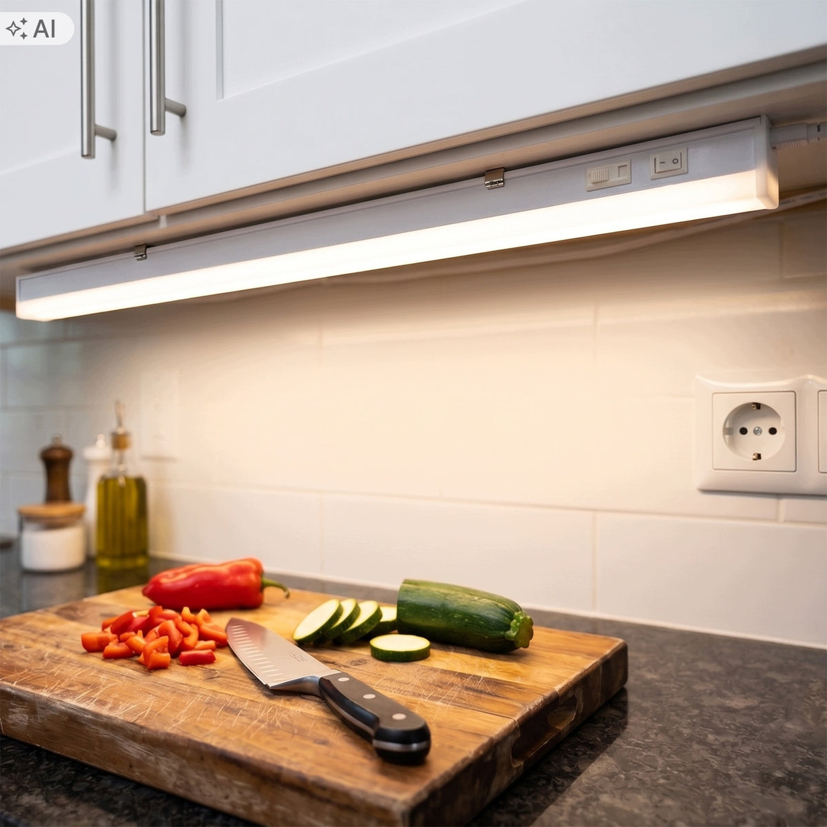 LED podlinkové svítidlo 230 V, 117 cm, 3 režimy barvy světla