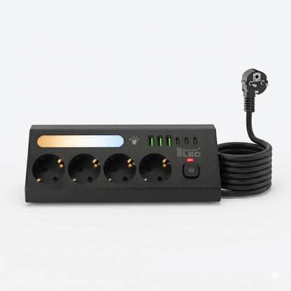 Prodlužovací kabel 230 V, 3 m, USB