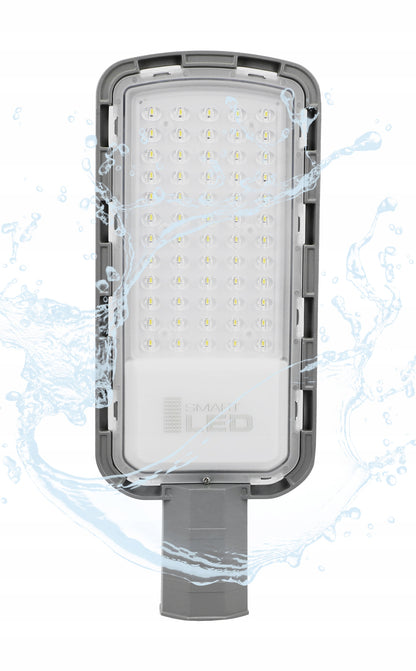 Šedé pouliční LED svítidlo 100 W, 10000 lm, IP65