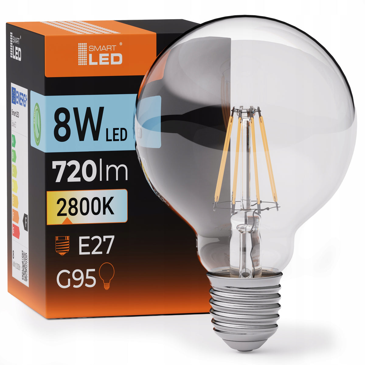LED žárovka E27 8 W, 1055 lm, 2800 K – teplá bílá