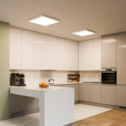 Bílé stropní LED svítidlo 32 W, 3520 lm, 4000 K, 40 × 40 cm