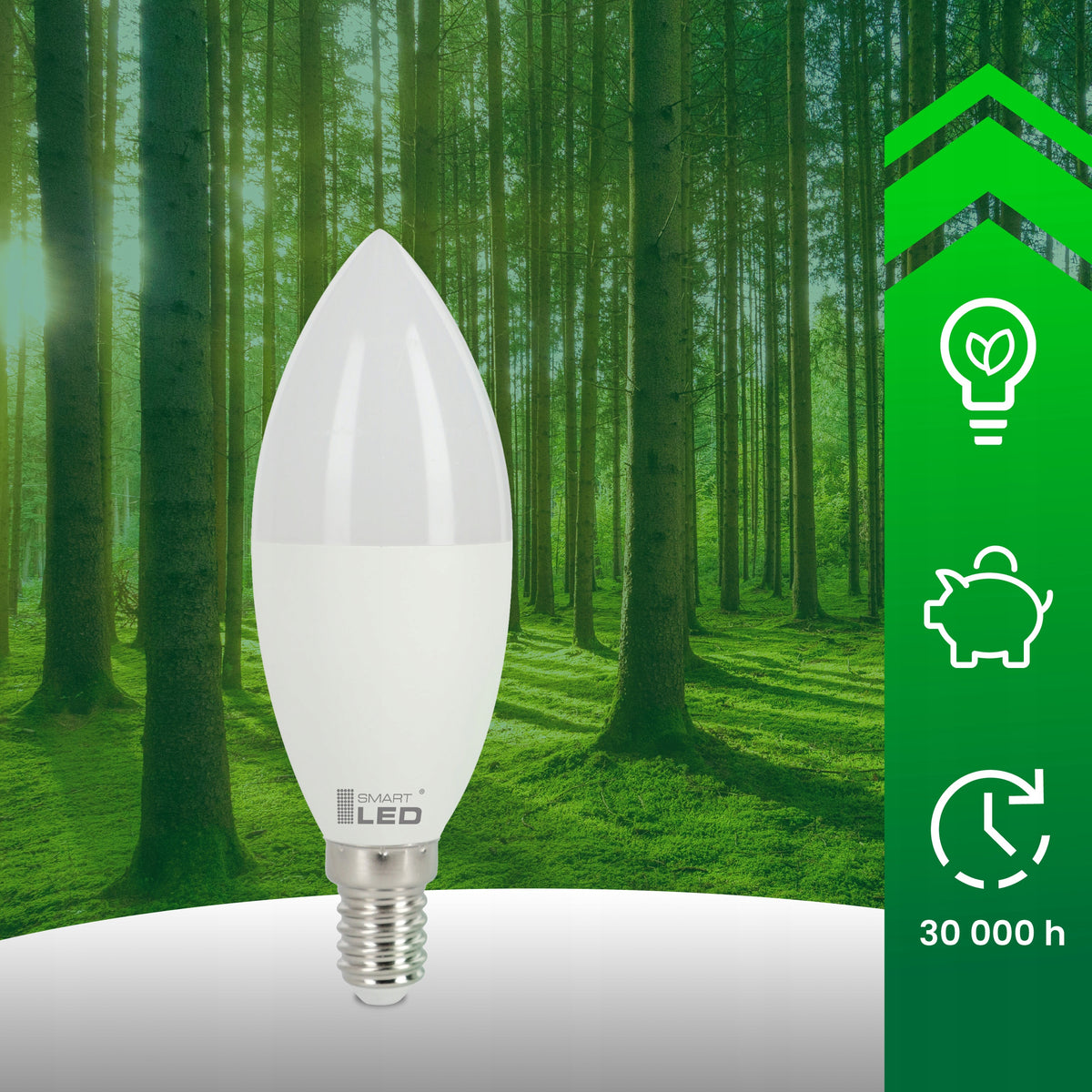 LED žárovka E14 10 W, 900 lm, 3000 K – teplá bílá