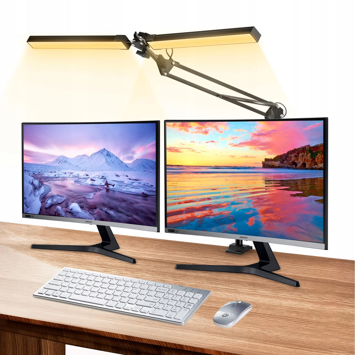 LED stolní lampa 20 W, s dotykovým ovládáním, nastavitelná, 3 režimy barvy světla