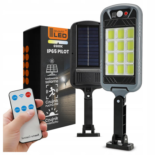 LED solární pouliční svítidlo 6500 K – studená bílá