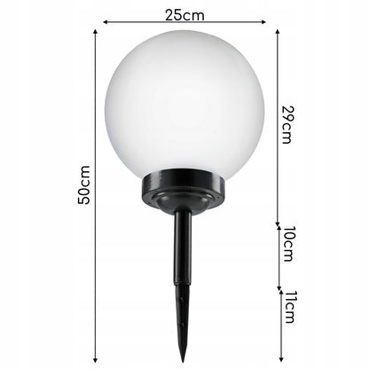 LED solární zápichové svítidlo 25 cm