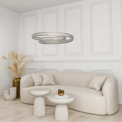 Bílé LED závěsné svítidlo 136 W – teplá bílá