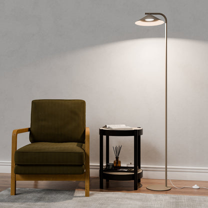 Béžová stojací lampa GX53