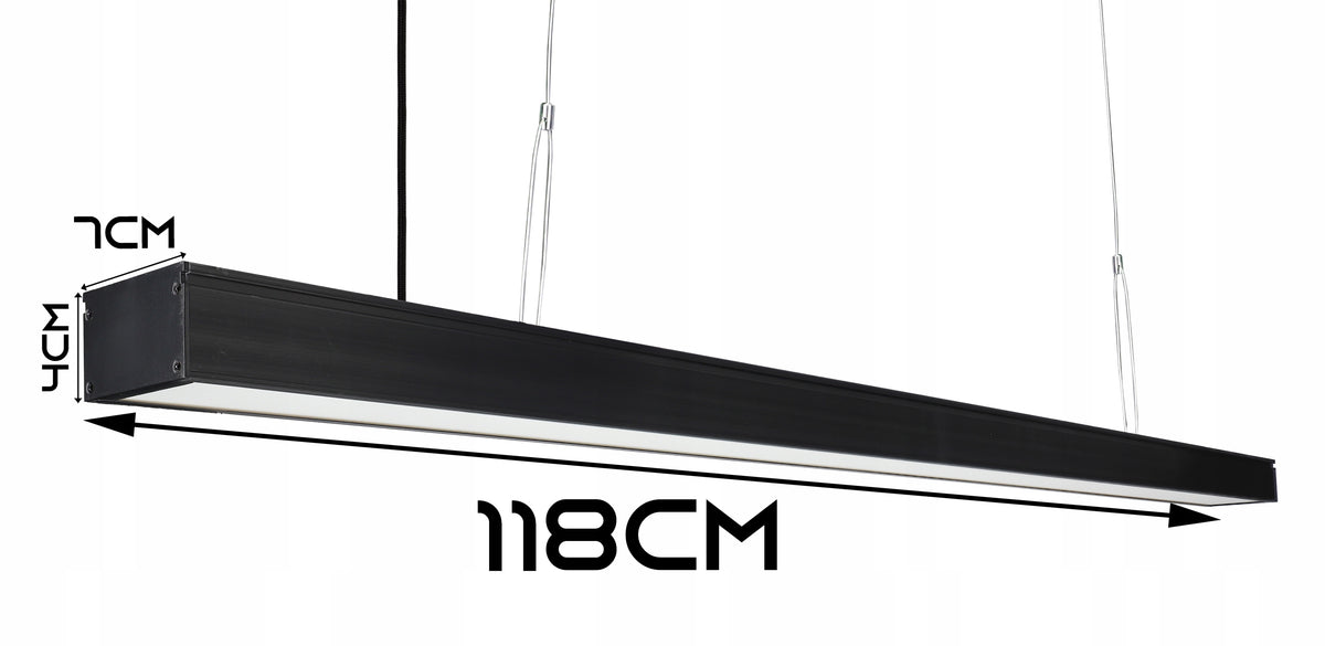 Kancelářské lineární LED svítidlo 30 W, 120 cm