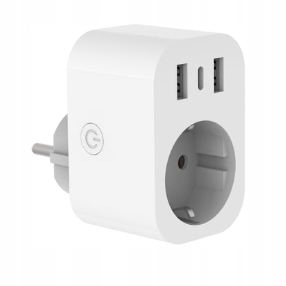 Chytrá Wi-Fi zásuvka TUYA s USB nabíjením