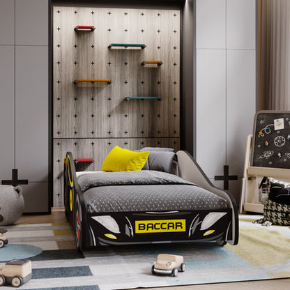 Dětská postel BATCAR 140 × 70 cm s matrací – motiv BACCAR