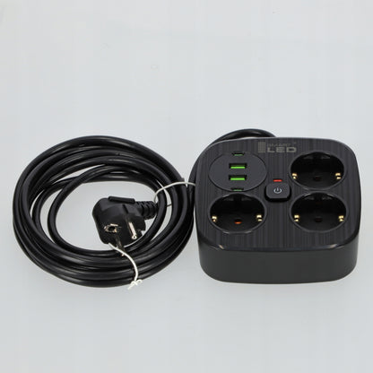 Prodlužovací kabel 230 V, 3 m, USB