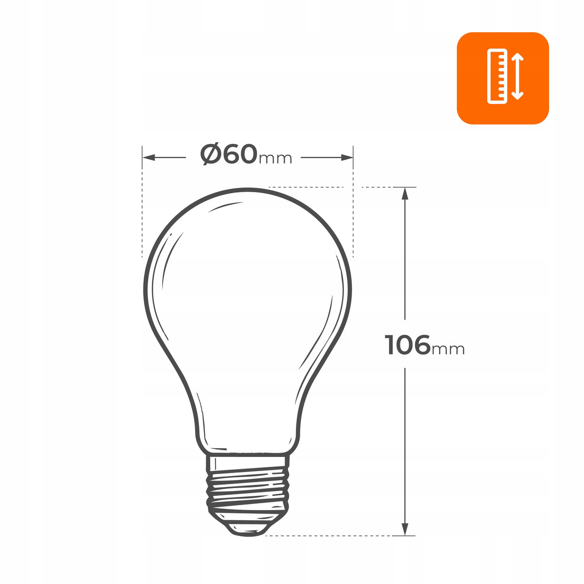 LED žárovka E27 8 W, 1055 lm, 4000 K – neutrální bílá