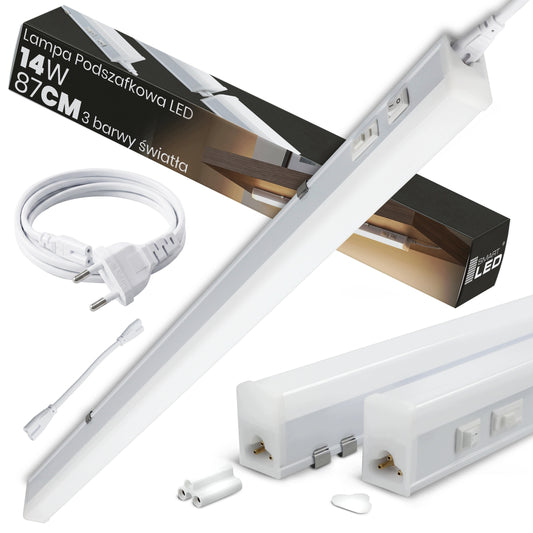 LED podlinkové svítidlo 230 V, 87 cm, 3 režimy barvy světla