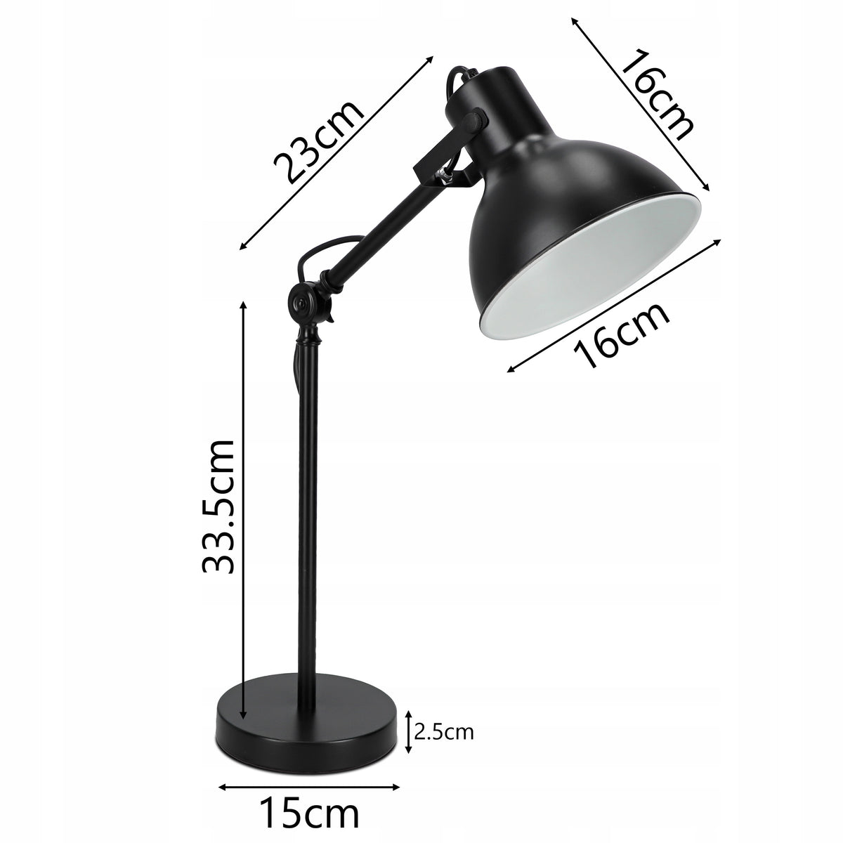 Stolní lampa E27, nastavitelná