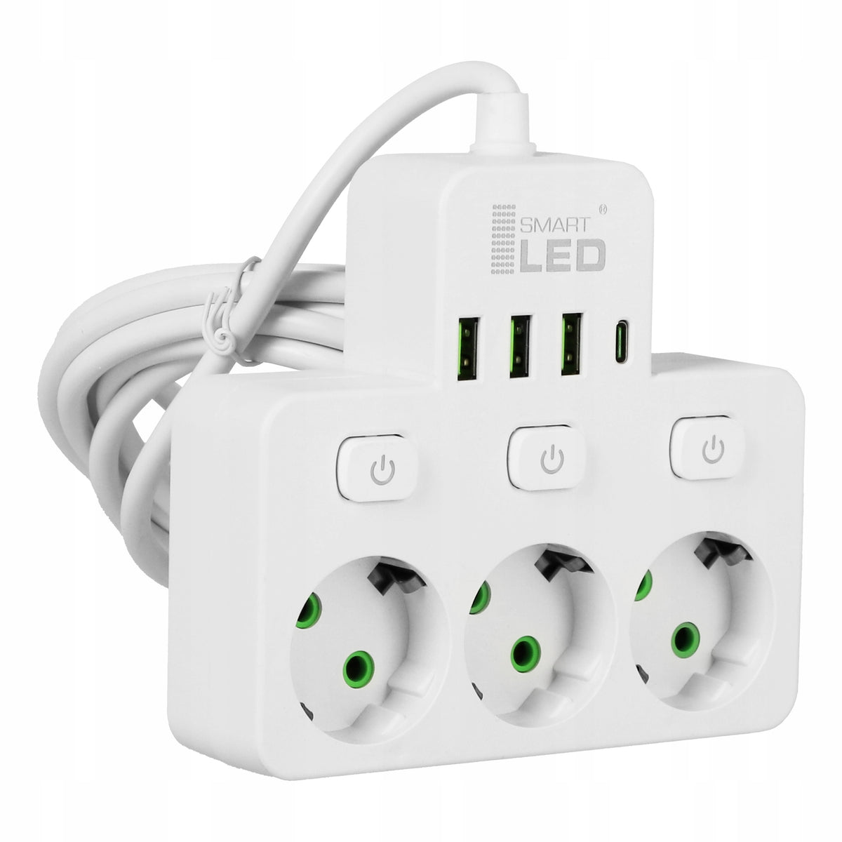 Prodlužovací kabel 230 V, USB