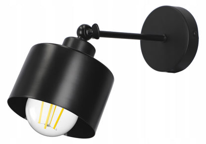 Černé LED nástěnné svítidlo, nastavitelné