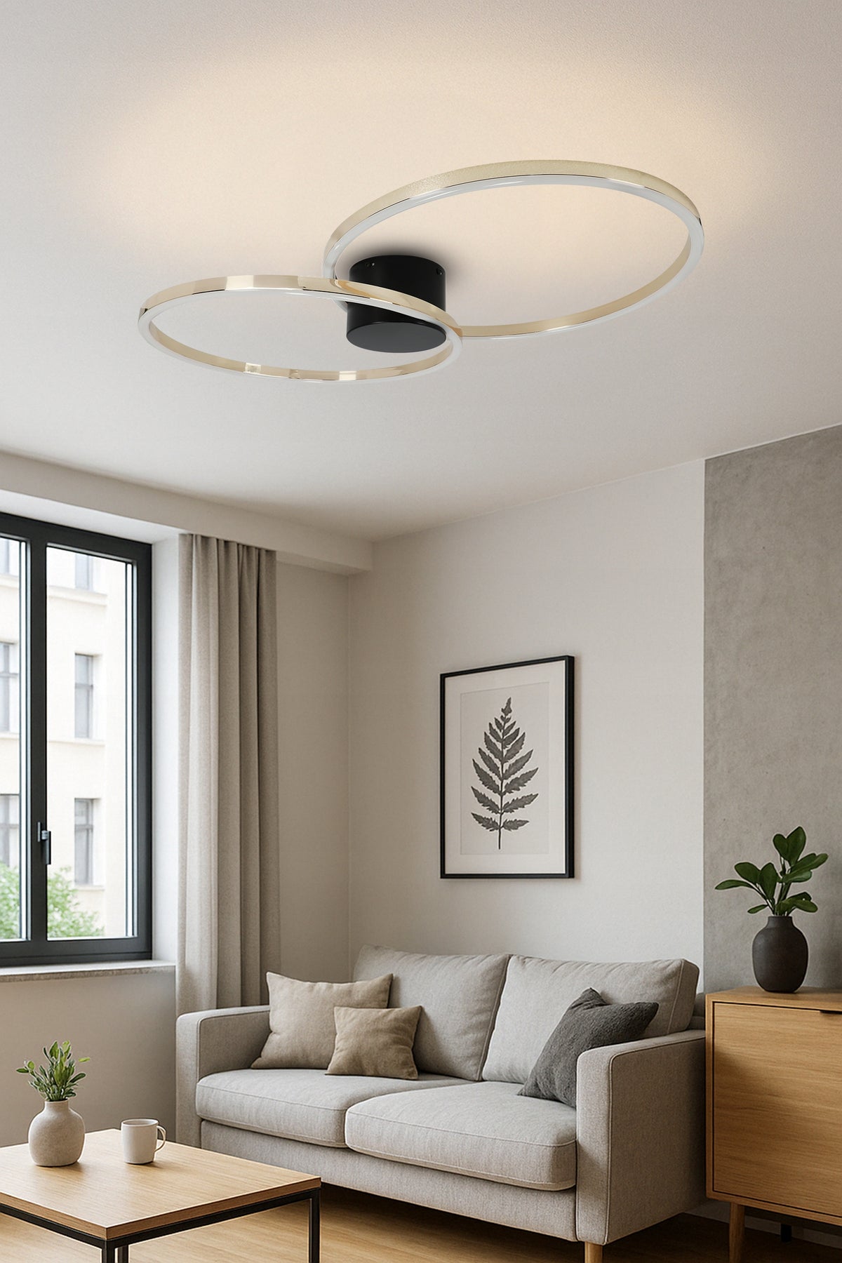 LED závěsné svítidlo 60 W – teplá bílá