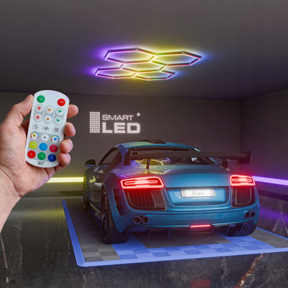LED HEXAGON osvětlení do garáže 144 W
