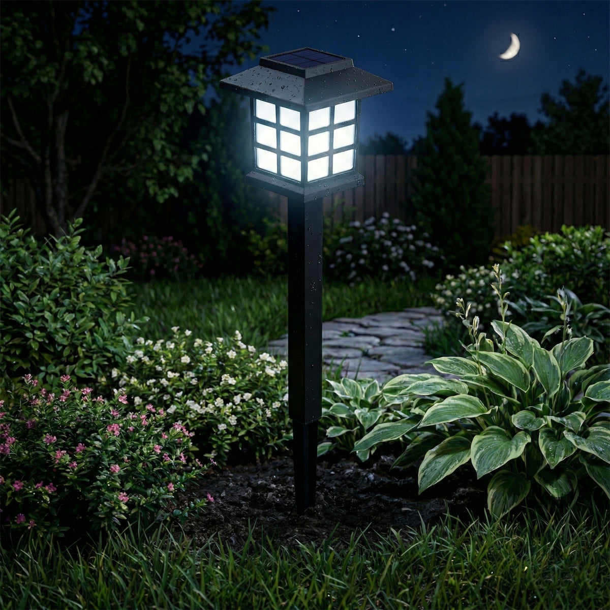 LED solární zápichové svítidlo 38 cm, IP44