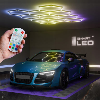 LED HEXAGON osvětlení do garáže 276 W