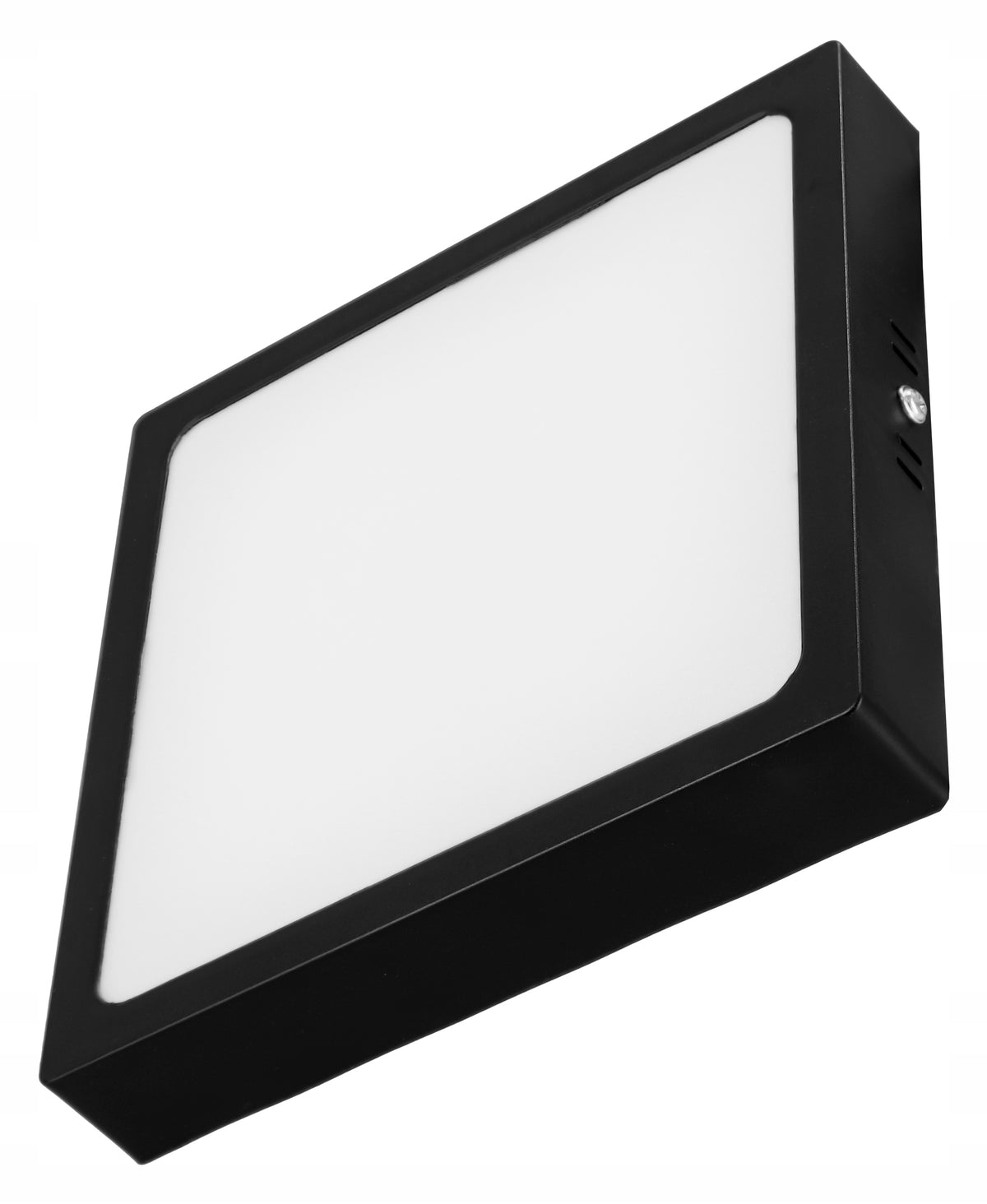 Černé čtvercové stropní LED svítidlo 18 W