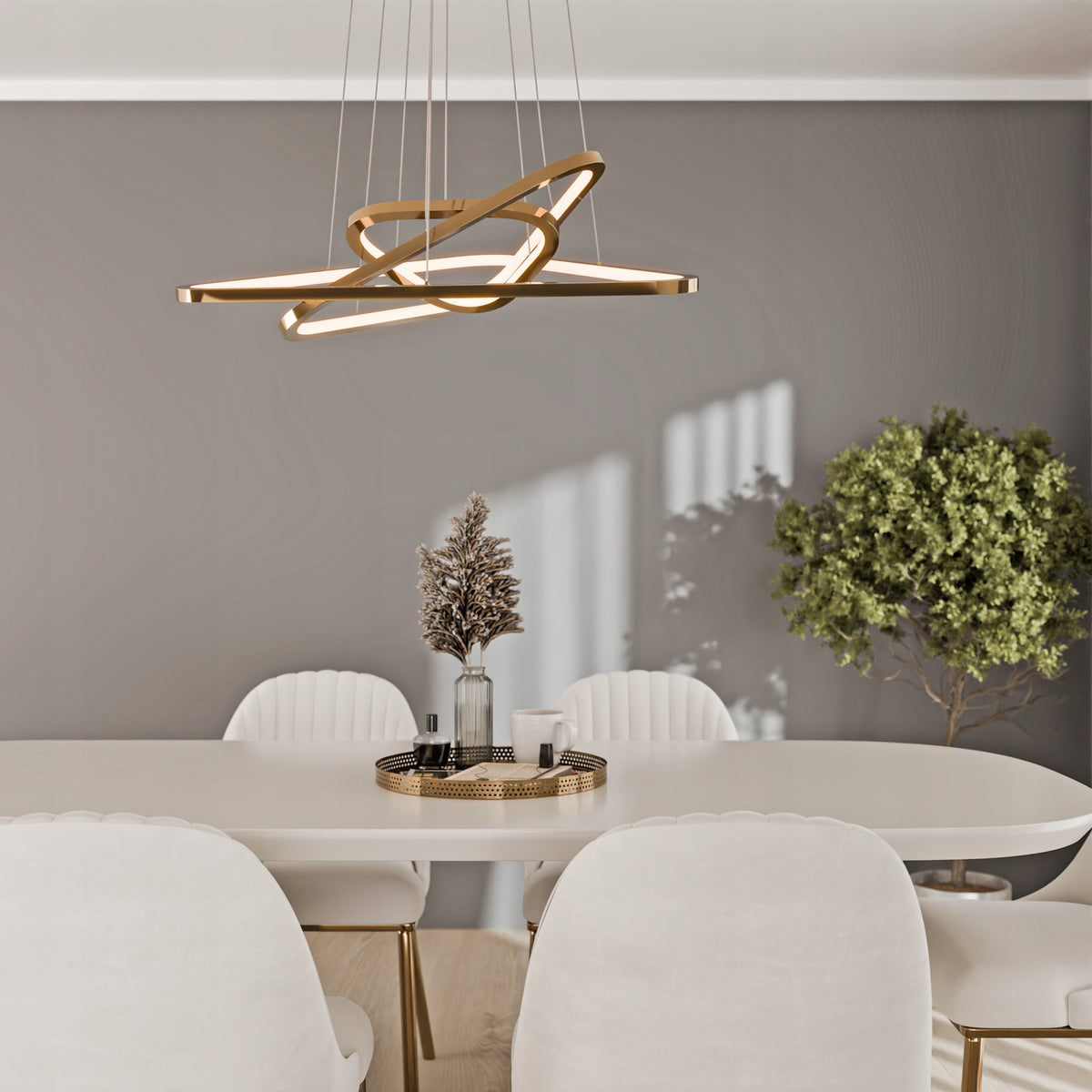 Kancelářské závěsné LED svítidlo 146 W – teplá bílá
