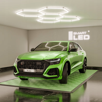 LED HEXAGON osvětlení do garáže 240 W, stmívatelné