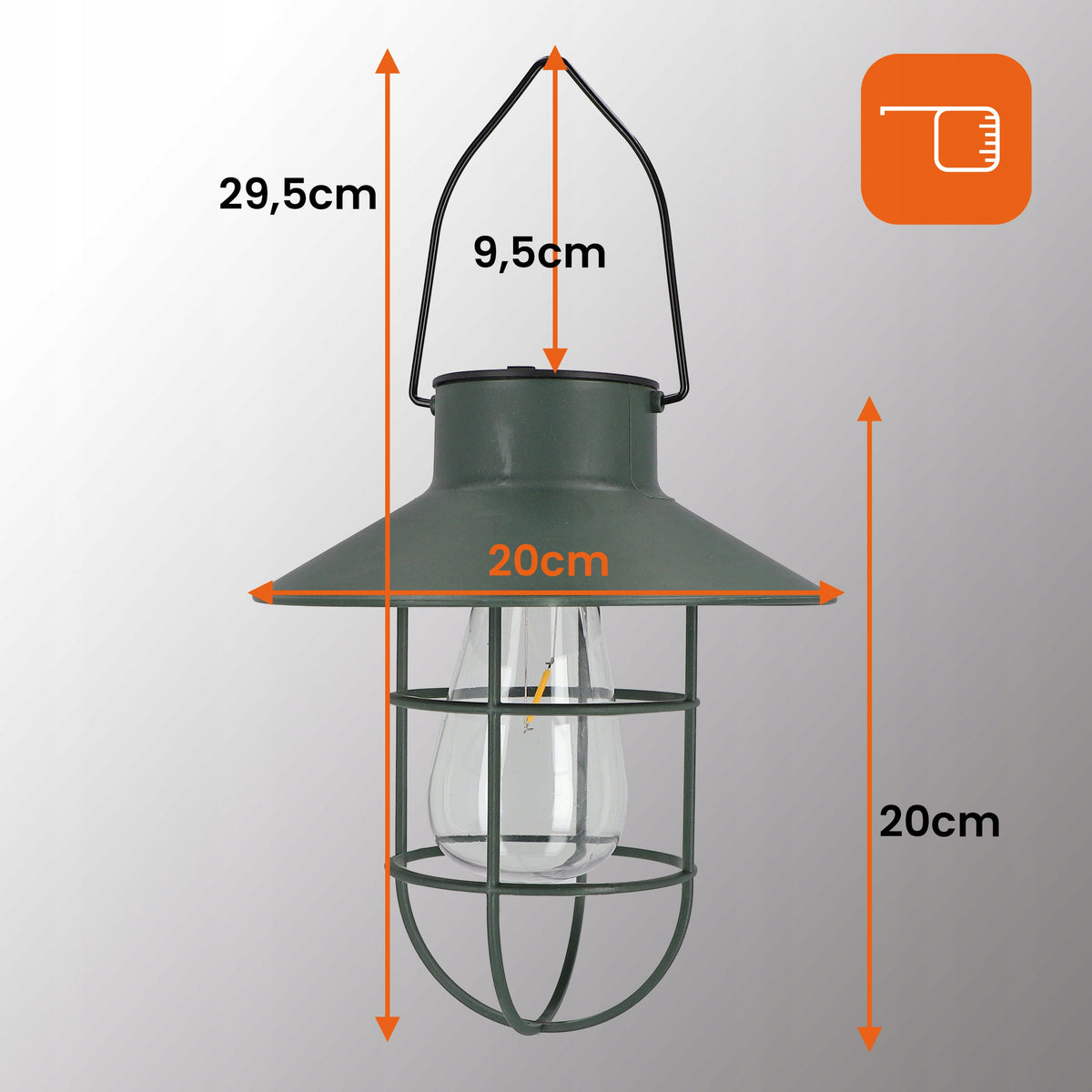 LED solární svítidlo, IP44