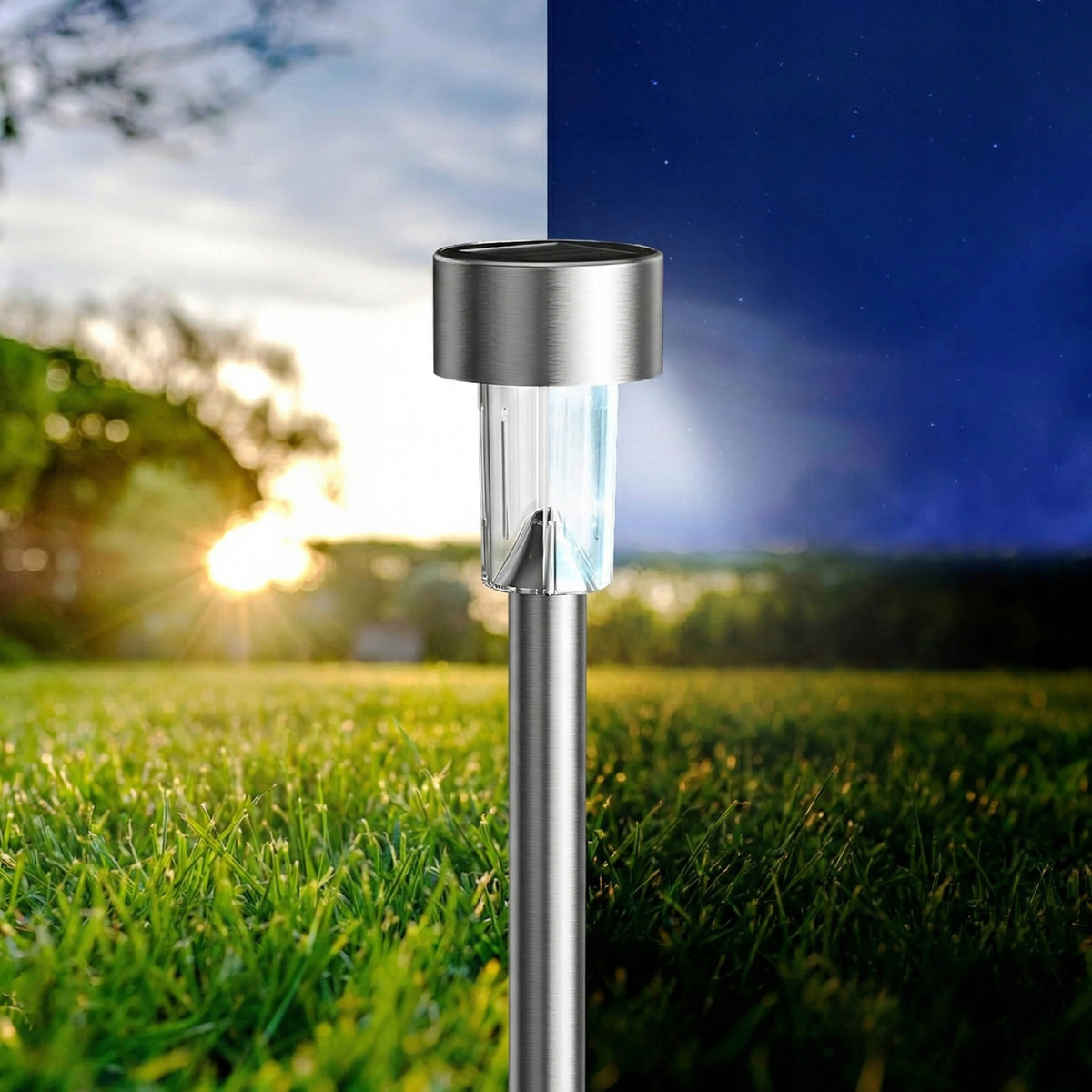 LED solární zápichové svítidlo 30 cm, IP44