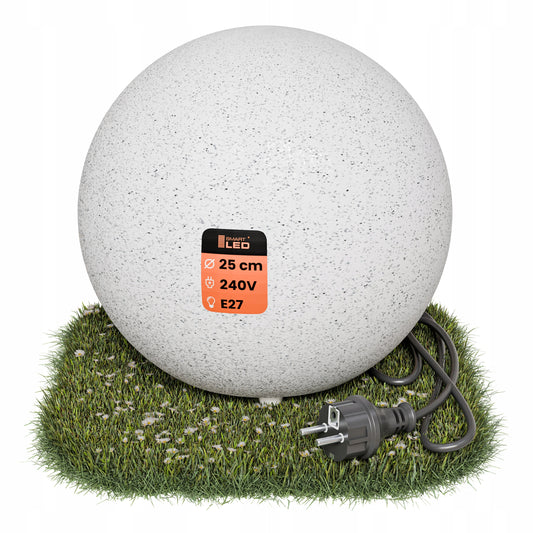 Solární zápichové svítidlo E27 230 V, 25 cm, IP65