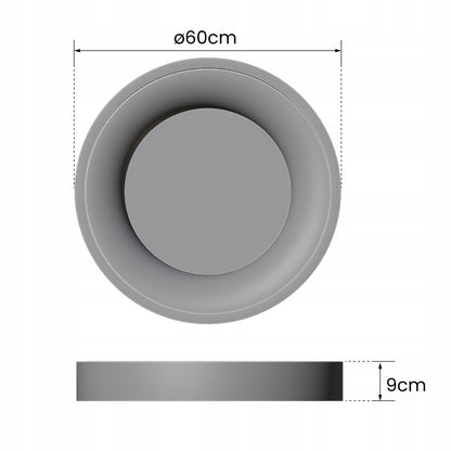 Bílé kulaté stropní LED svítidlo 50 W, 4000 K