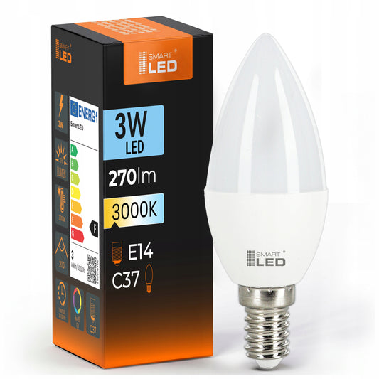 LED žárovka E14 3 W, 270 lm, 3000 K – teplá bílá