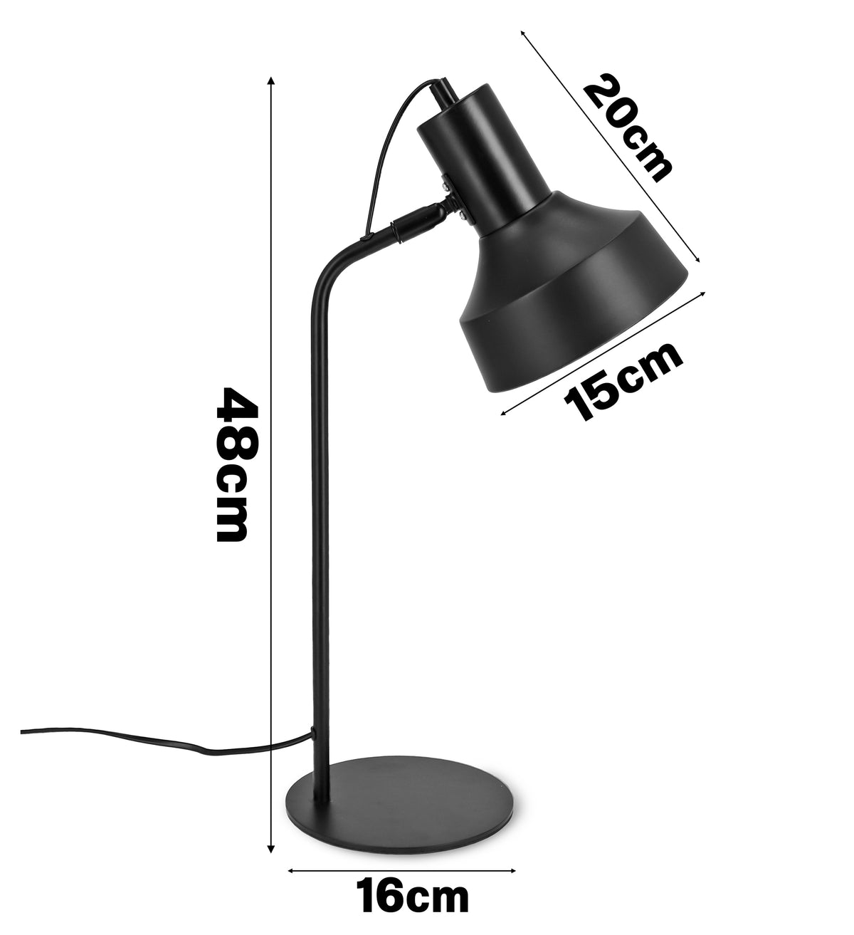 Stolní lampa E27, nastavitelná