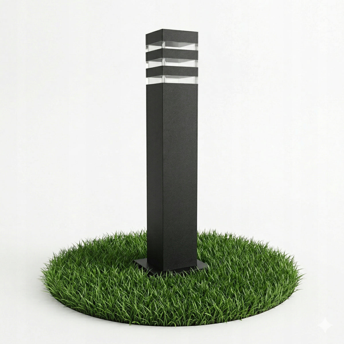 Černý venkovní osvětlovací sloupek E27 230 V, 50 cm, IP54
