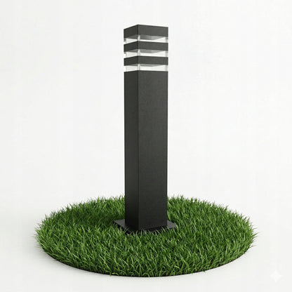 Černý venkovní osvětlovací sloupek E27 230 V, 50 cm, IP54