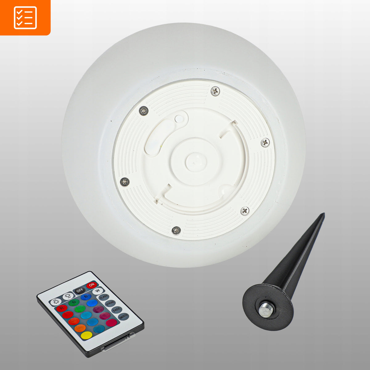 LED solární zápichové svítidlo 30 cm, IP65