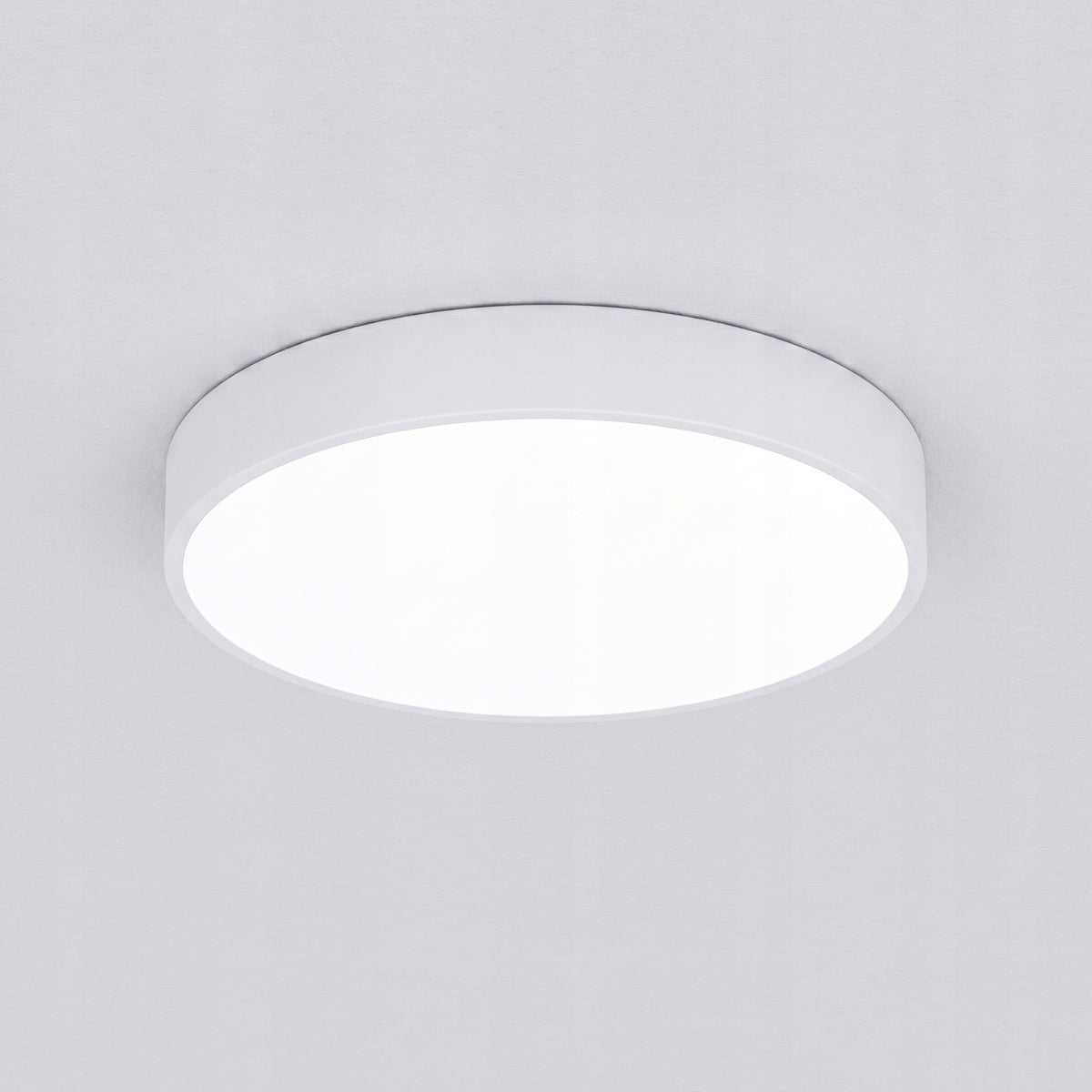 Bílé kulaté stropní LED svítidlo 36 W, 3600 lm, 3000 K, 40 cm – teplá bílá